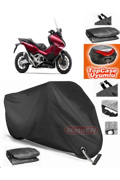 MotoEN قفل أسود متوافق مع Honda Forza 750 Canvas Topcase Rear Bag متوافق مع M...
