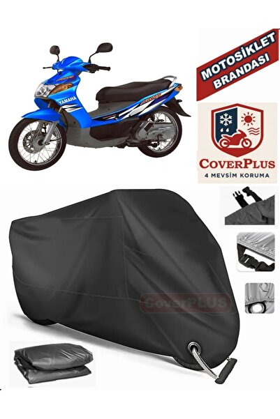 MotoEN Black Lock Compatible Yamaha Nouvo Motor Tarpaulin Motorcycle Tarpauli...