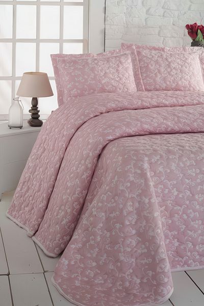 GAMA HOME Jacquard Double Bed Cover / with Special Design Bag / with Different Color and Pattern Options