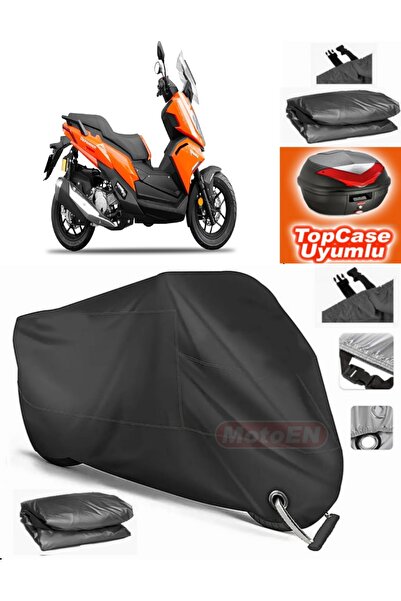 MotoEN قفل أسود متوافق مع Yuki Defender Maxi ADV Canvas Topcase Rear Bag متوا...