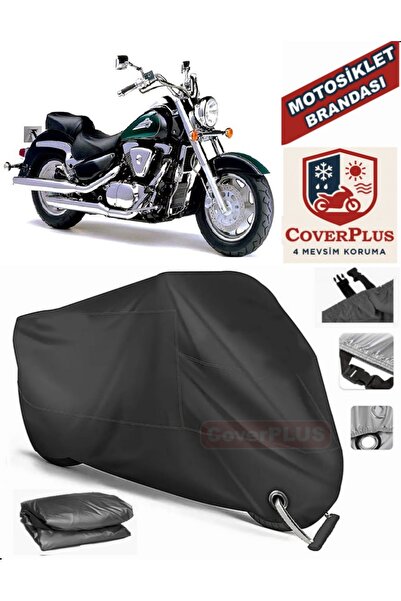 MotoEN قفل أسود متوافق مع سوزوكي VL 1500 دخيل موتور القماش المشمع دراجة نارية...