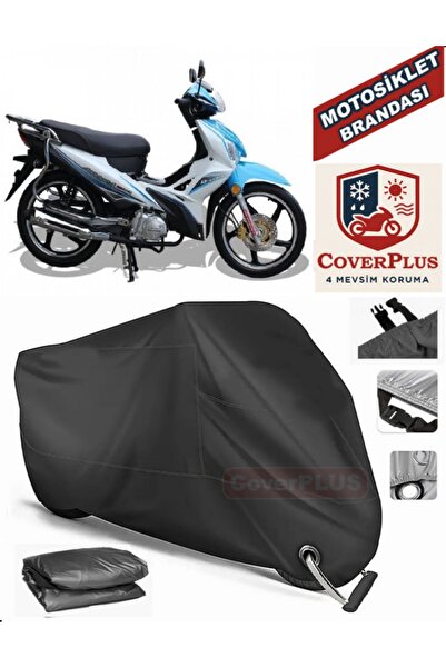 MotoEN Black Lock Compatible Arora Ar 100-7 Motor Tarpaulin Motorcycle Tarpau...