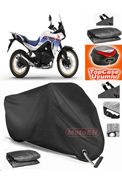 MotoEN قفل أسود متوافق مع Honda XL 750 Transalp Tarpaulin Topcase الخلفي المت...