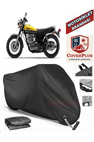 MotoEN Black Lock Compatible Yamaha Sr 500 Motor Tarpaulin Motorcycle Tarpaul...