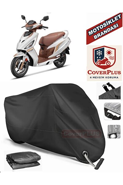 MotoEN Black Lock Compatible Hero Dash 125 Motor Tarpaulin Motorcycle Tarpaul...