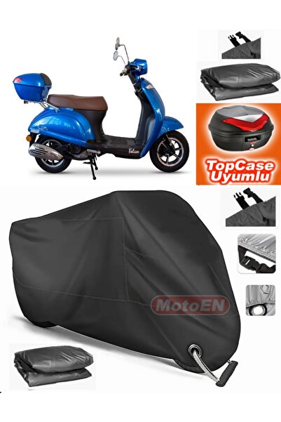 MotoEN قفل أسود متوافق مع Falcon Soft 50 من القماش المشمع Topcase الخلفي المت...
