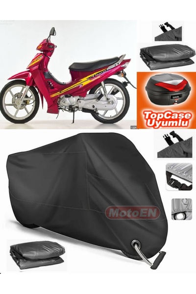 MotoEN قفل أسود متوافق مع Elite 100 القماش المشمع Topcase الخلفي المتوافق مع ...
