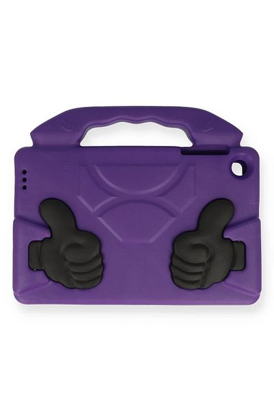 NewFace Samsung Galaxy X200 Tab A8 10.5 Case Like Tablet Silicone with Stand - Purple Alsat