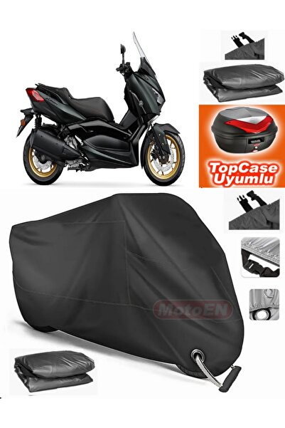 MotoEN قفل أسود متوافق مع Yamaha X-Max 250 Tech Max Tarpaulin Topcase الخلفي ...