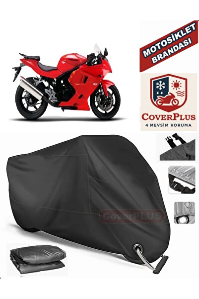 MotoEN Black Lock Compatible Hyosung Gt 250 R Motor Tarpaulin Motorcycle Tarp...