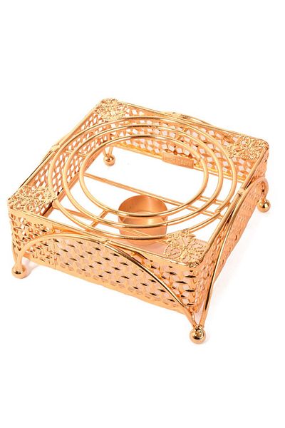 Generic Tea Kettle Warmer Stainless Steel - Gold