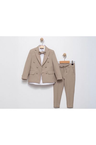My Hanne Striped Jacket Suit 5696