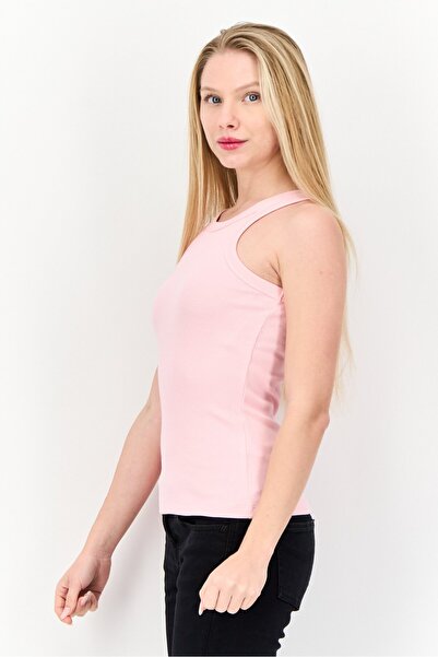 Esprit Women Round Neck Sleeveless Tank Top, Pink