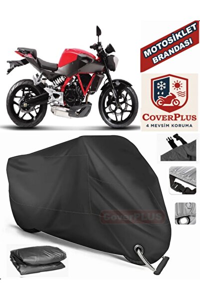 MotoEN Black Lock Compatible Hyosung Gd 250 N Motor Tarpaulin Motorcycle Tarp...