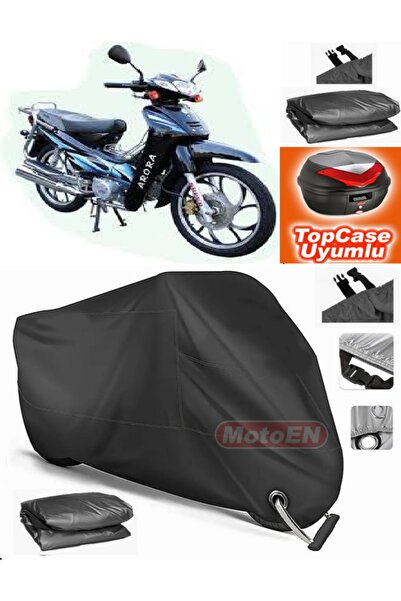 MotoEN قفل أسود متوافق مع Arora AR 100-7 Special Alfa Tarpaulin Topcase Back ...