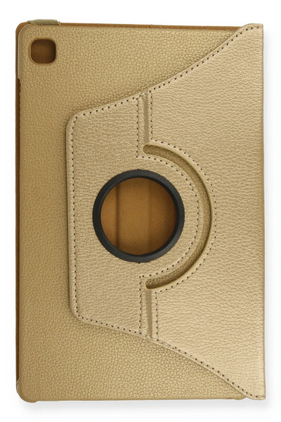 NewFace حافظة سامسونج جالاكسي T500 Tab A7 10.4 حافظة جلدية 360 درجة - ذهبي SPTGL