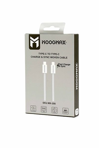 MOOGMAX Mx057 1m Type C Cable, White