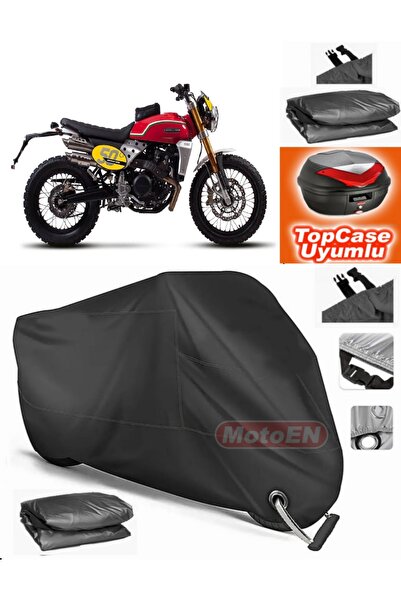 MotoEN Black Lock Compatible Caballero 500 Anniversary Tarpaulin Topcase Rear...