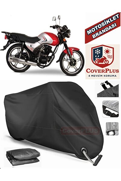 MotoEN Black Lock Compatible Falcon Crazy 125 Motor Tarpaulin Motorcycle Tarp...