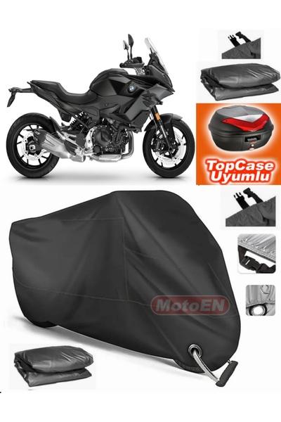 MotoEN Black Lock Compatible Bmw F 900 Xr Tarpaulin Topcase Rear Bag Compatib...