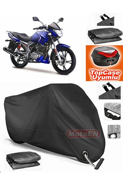 MotoEN قفل أسود متوافق مع Haojue HJ 150-9 من القماش المشمع Topcase الخلفي الم...