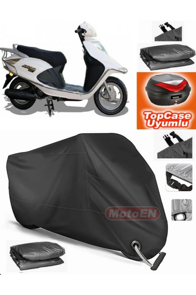 MotoEN Black Lock Compatible Arora Ar 100t 2A Special Tarpaulin Topcase Back ...