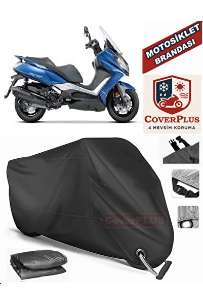 MotoEN Black Lock Compatible Kymco Downtown 350I Abs Motor Tarpaulin Motorcyc...