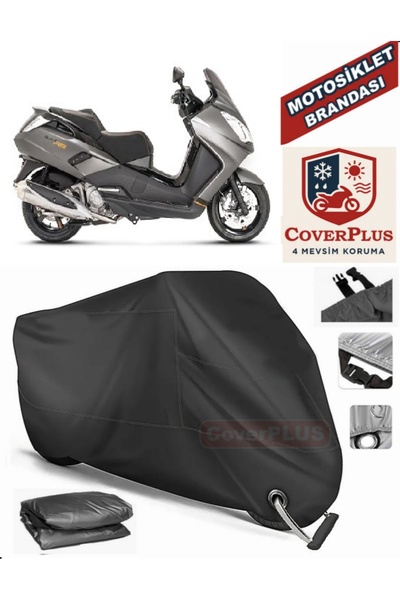 MotoEN Black Lock Compatible Peugeot Satelis 250 Motor Tarpaulin Motorcycle T...