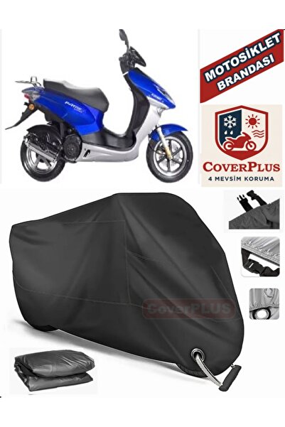 MotoEN Black Lock Compatible Keeway Matrix 150 Motor Tarpaulin Motorcycle Tar...