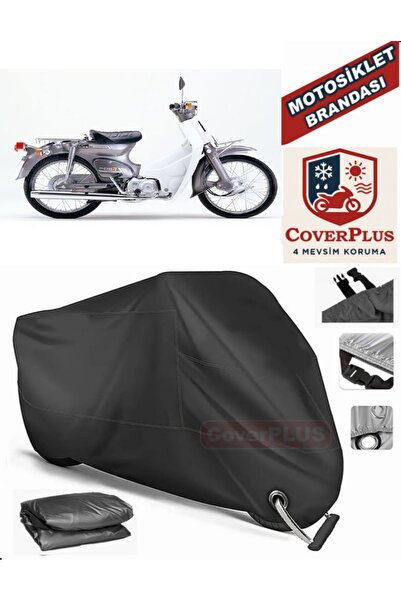 MotoEN Black Lock Compatible Honda C70 Super Cub Engine Tarpaulin Motorcycle ...