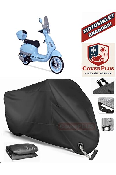 MotoEN Black Lock Compatible Arora Safari 125 Motor Tarpaulin Motorcycle Tarp...