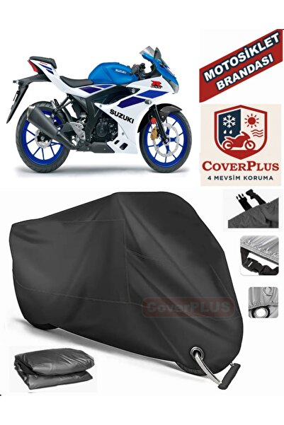 MotoEN قفل أسود متوافق مع سوزوكي GSX-R 125 موتور القماش المشمع للدراجات النار...