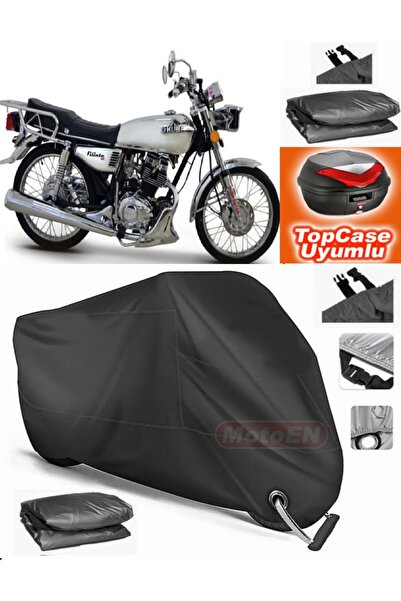 MotoEN قفل أسود متوافق مع Kuba Filinta 100 قماش القنب Topcase الخلفي حقيبة مت...