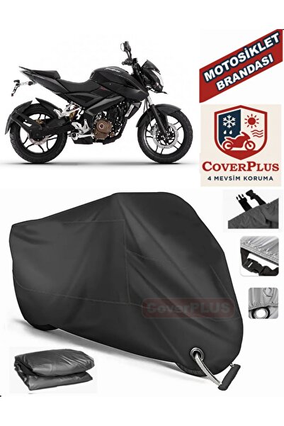 MotoEN Black Lock Compatible Bajaj Pulsar Ns 200 Motor Tarpaulin Motorcycle T...