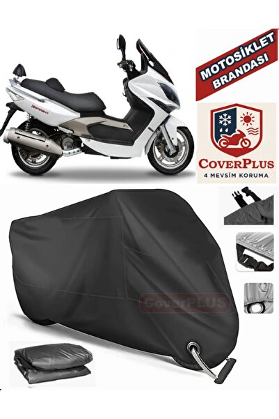 MotoEN Black Lock Compatible Kymco Xciting 250I Engine Tarpaulin Motorcycle T...