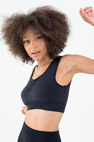 MARATON Slimfit Women's Flat Collar Black Bra