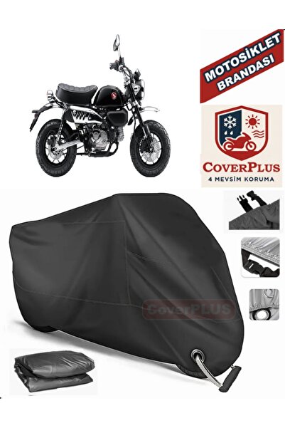 MotoEN Black Lock Compatible Honda Monkey 125 Motor Tarpaulin Motorcycle Tarp...