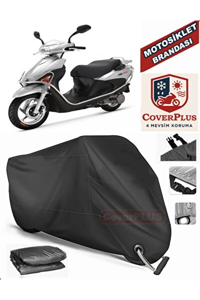 MotoEN قفل أسود متوافق مع Rks RS 100 موتور القماش المشمع دراجة نارية القماش ا...