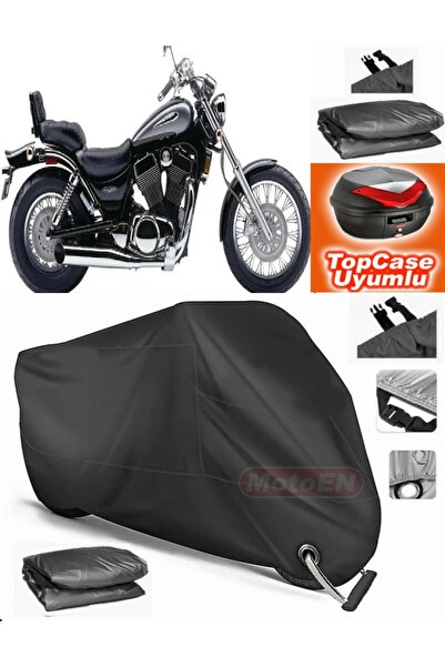 MotoEN قفل أسود متوافق مع سوزوكي VL 1400 دخيل القماش المشمع Topcase الخلفي حق...