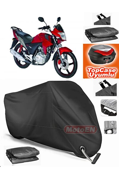 MotoEN قفل أسود متوافق مع Bisan Tornado FKT 150 قماش القنب Topcase الخلفي حقي...