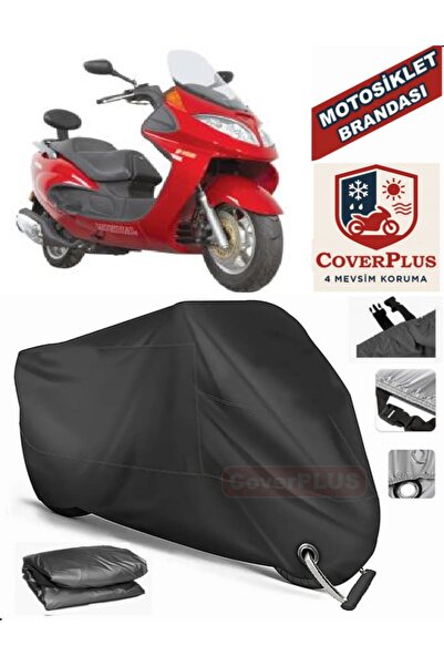 MotoEN Black Lock Compatible Mondial 150 Zat Engine Tarpaulin Motorcycle Tarp...