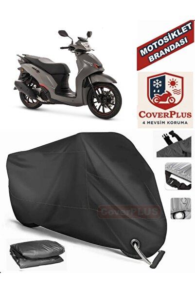 MotoEN قفل أسود متوافق مع بيجو بيلفيل 200i ABS موتور القماش المشمع للدراجات ا...