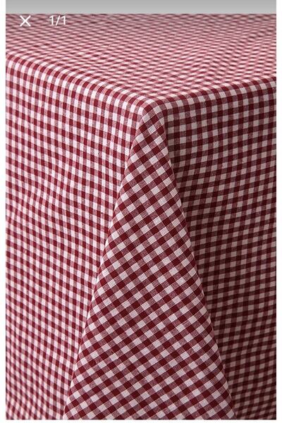 DENİZLİ ÇEYİZ مفرش طاولة من القماش القطني بنمط مربعات صغيرة، مفرش للنزهة