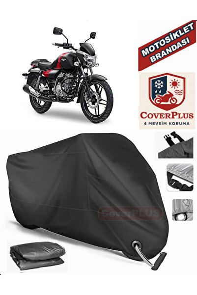 MotoEN Black Lock Compatible Bajaj V 15 Motor Tarpaulin Motorcycle Tarpaulin ...