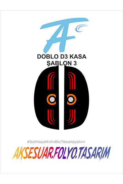 aksesuar folyo tasarım Fiat Doblo D3 Stop Folyo