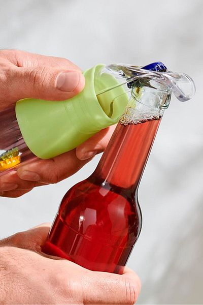Tchibo Bottle Opener With Collecting Container, Green