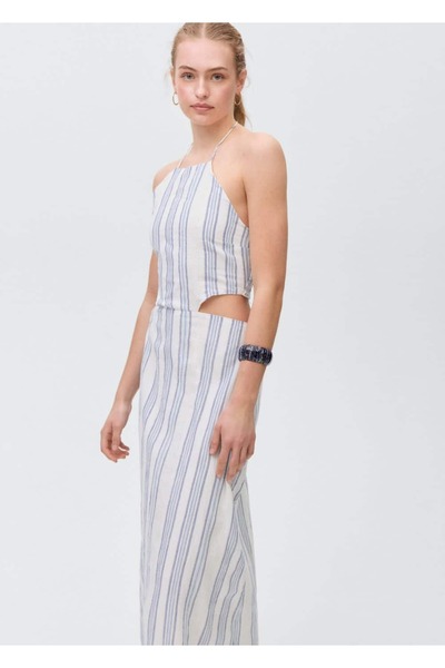 Mango Teen Rochie lungă din bumbac