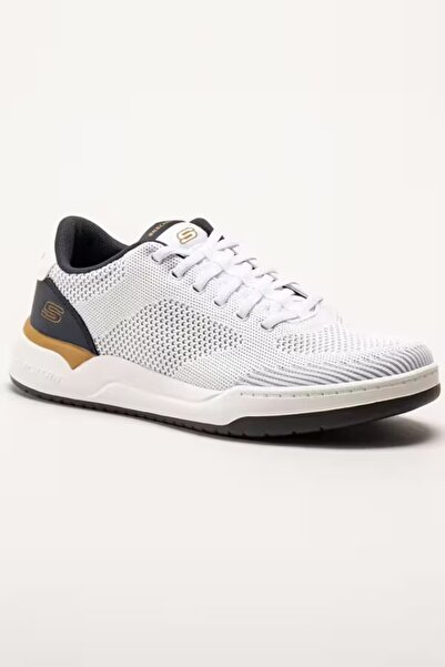 SKECHERS Corliss Dorset Air-Cooled Memory Foam Taban Erkek Beyaz Spor Ayakkabı