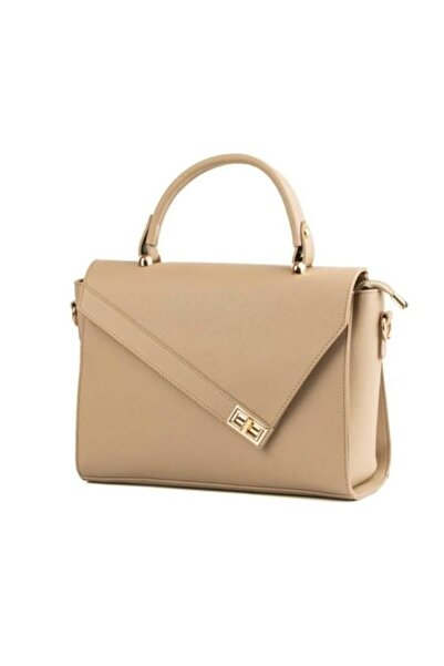 Armine Stylish Leather Bag with Shoulder Strap Mink Women's Bag