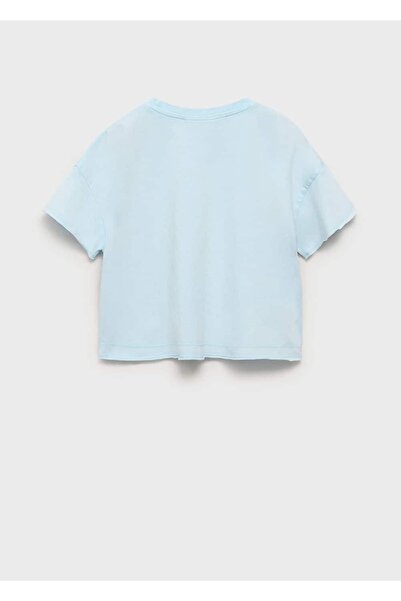 MANGO Kids Crop cepli tişört